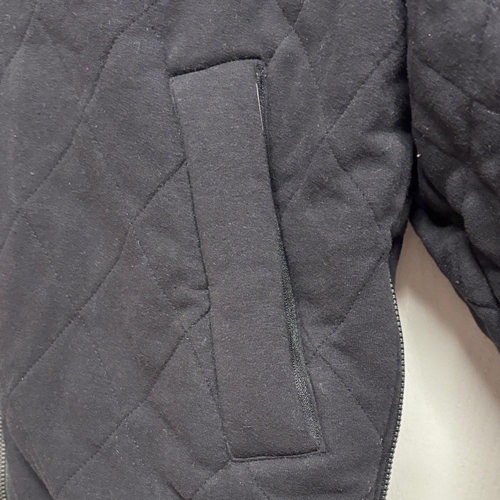 Athleta Small‎ Black Quilted Bomber Jacket. EUC - Picture 10 of 16